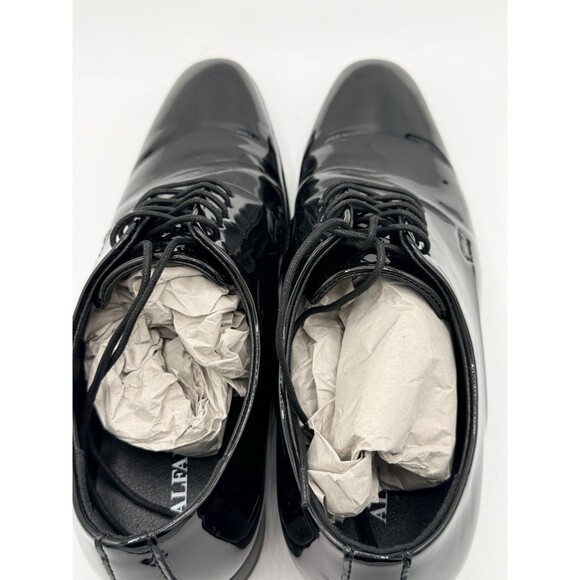 Alfani Men’s Oxford Dress Shoe. Size 10 Black Patent Leather NWB Prom‎ Formal